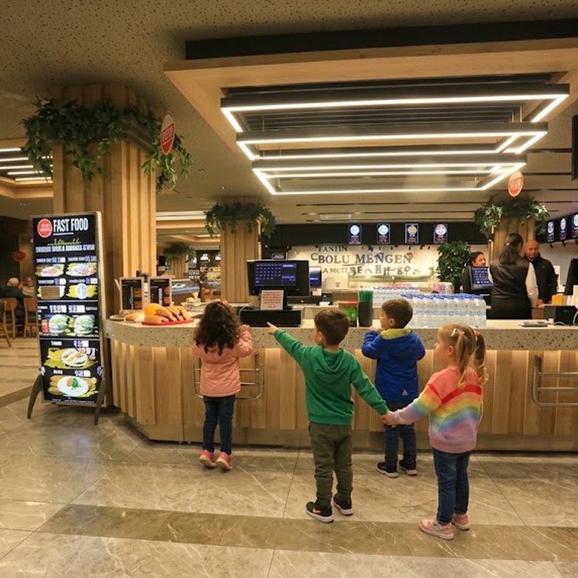Fast food sipariş ve kasa noktası